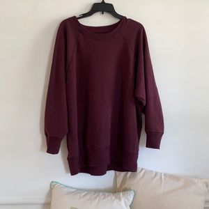 aerie maroon sweatshirt